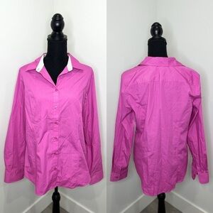 George Women's Purple Wrinkle Resistant Button Up (L)